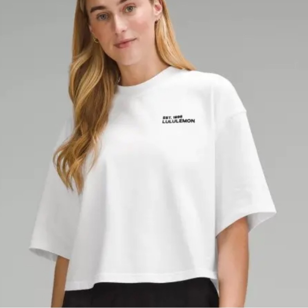 Lululemon heavy weight crop cotton